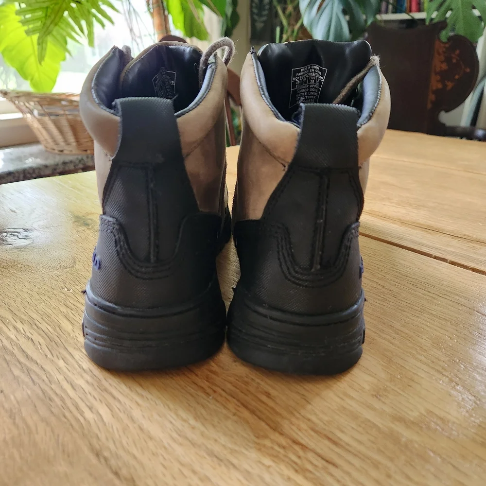 Polo Ralph Lauren Leather Boot Buckle Brandy‎ Tyrek Youth Boys Size 5.5 Brown